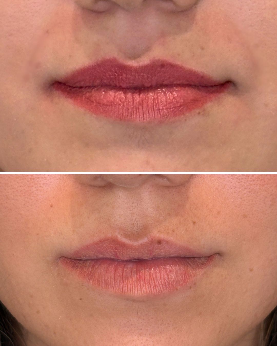 Lip blush pigment faded after one session.